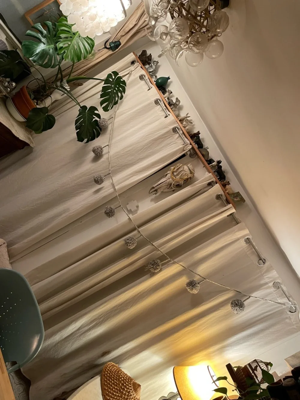 Cozy Gray Pom-Pom Garland - Neutral Holiday & Home Décor